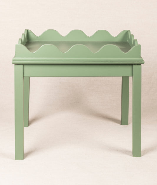 Green Scallop Coffee Table