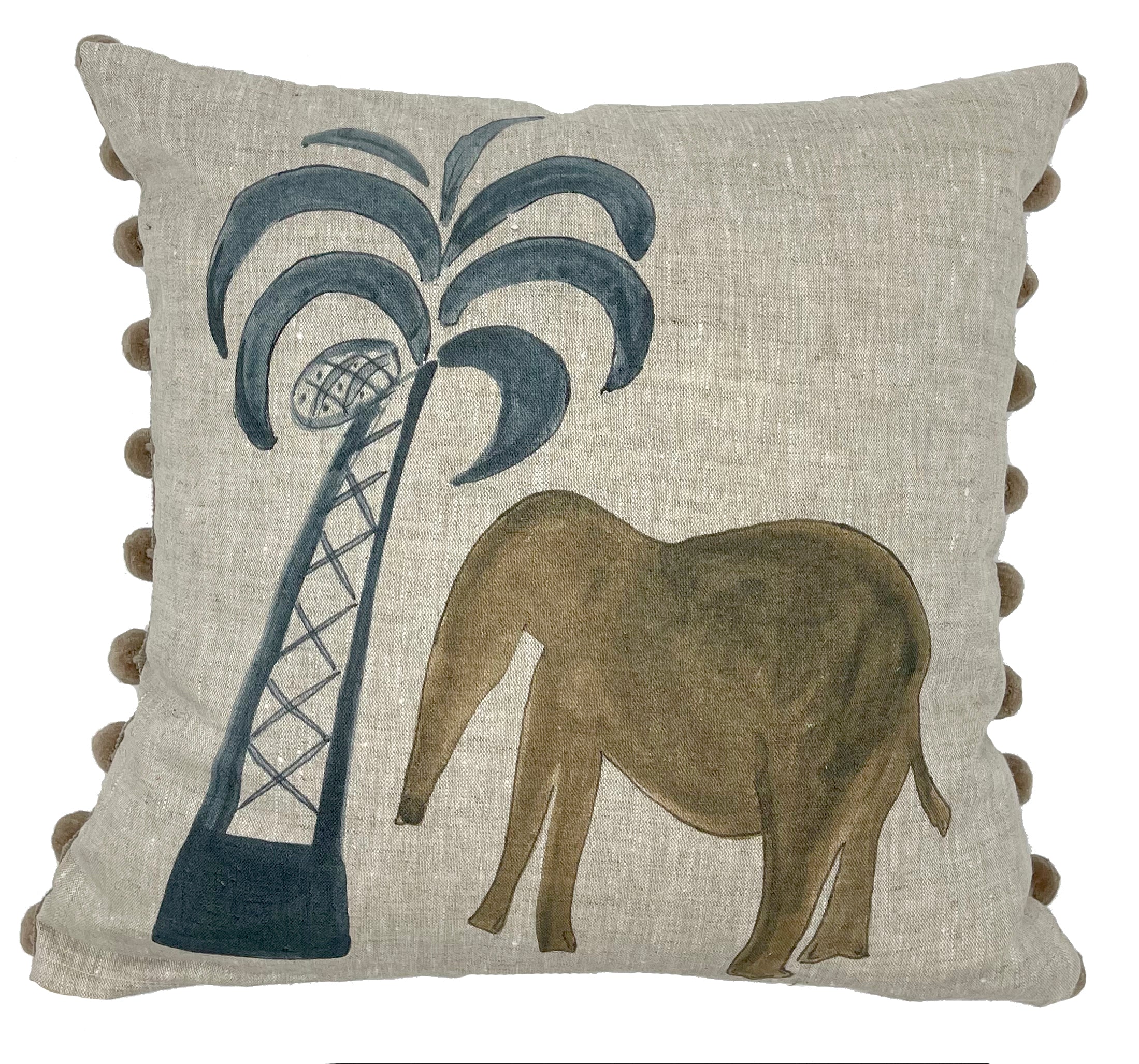 Elephant Cushion Nine Muses Textiles